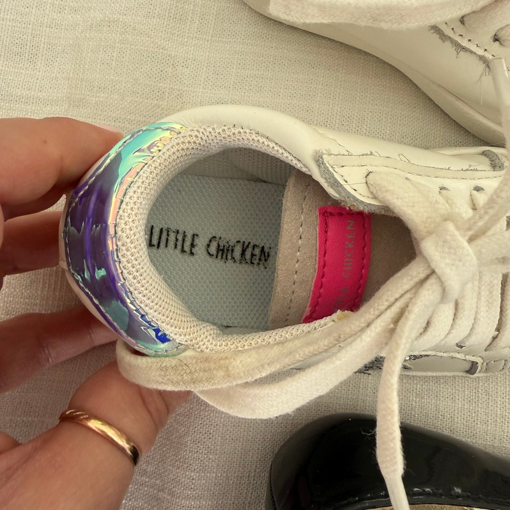 Kids Shoes‎ Bundle Janie and Jack Little Chicken Vans Pink Glitter White Sparkle - Picture 5 of 8